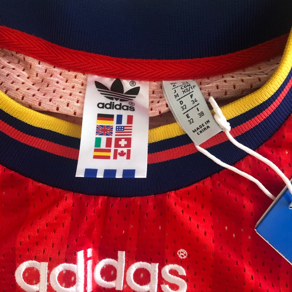 NWT Adidas Tank Top Women's Spain Soccer Jersey Dress World Cup CE2311 - Picture 7 of 8